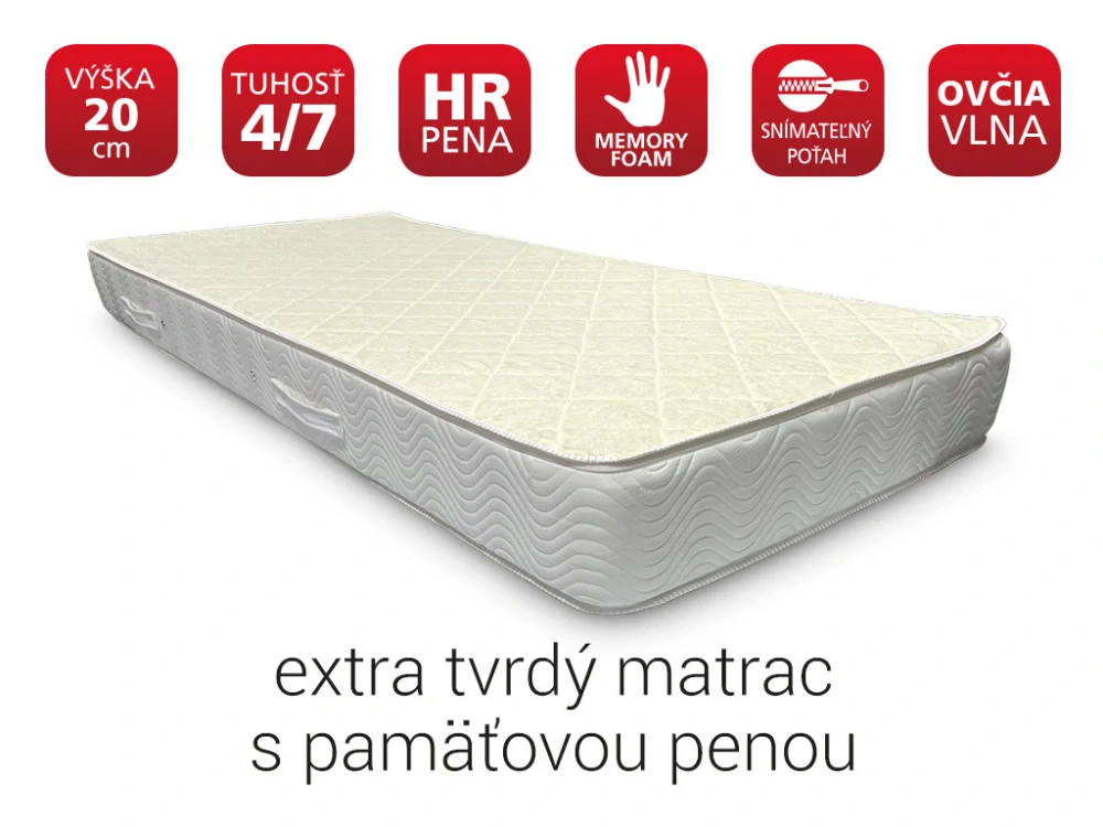 matrac LAMA HARD - 4 tvrdosti v jednom