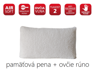 vankúš s ovčím rúnom MERINO 