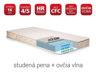 matrac ALLADIN-ortopedický matrac s OVČOU VLNOU